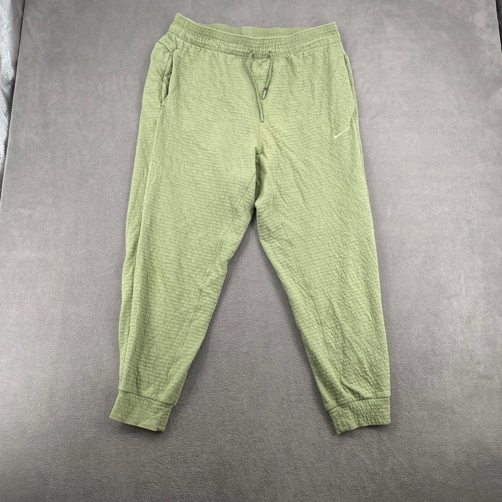 Nike Yoga Dri-FIT Textured Joggers Sage Green Mens Large CZ2210-386